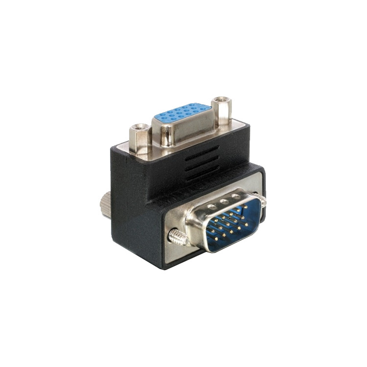 DeLOCK Adapter 90° VGA > VGA adapter 90° gebogen, 65171