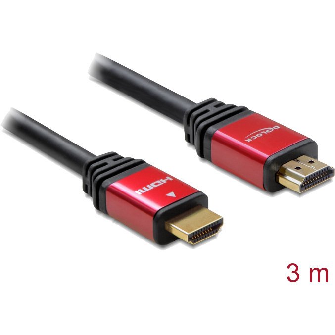 DeLOCK High Speed HDMI - HDMI A male > HDMI A male kabel 3 meter
