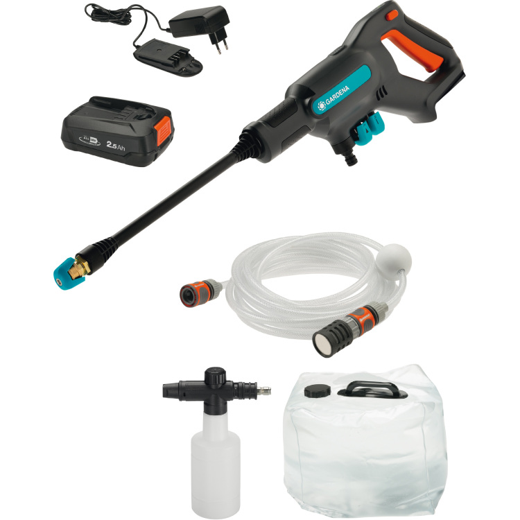 GARDENA AquaClean 24/18 V P4A Premium Set drukreiniger 14800-31, Accu inbegrepen