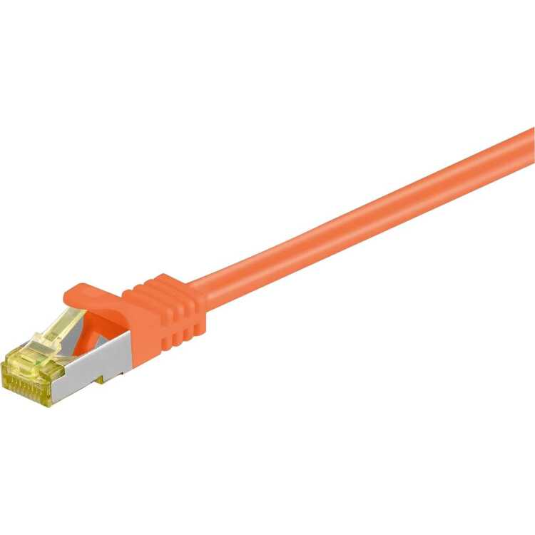 goobay Patchkabel RJ-45 S/FTP met Cat.7 kabel 15 meter, Halogeenvrij, 500 MHz