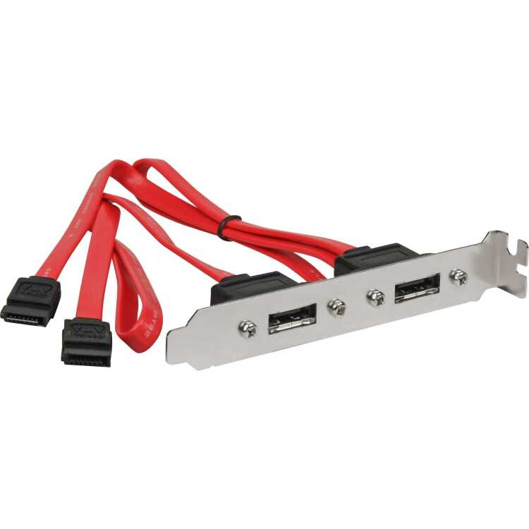 DeLOCK SATA op eSATA poortuitbreiding slotplaatje 2 Port