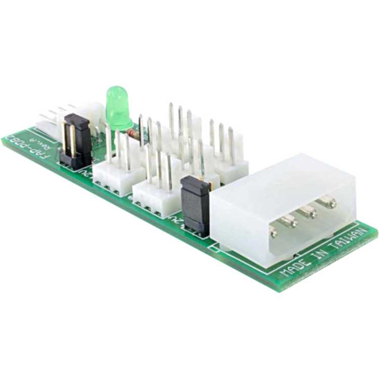 DeLOCK Distribution Board 6x fan 5V/12V adapter