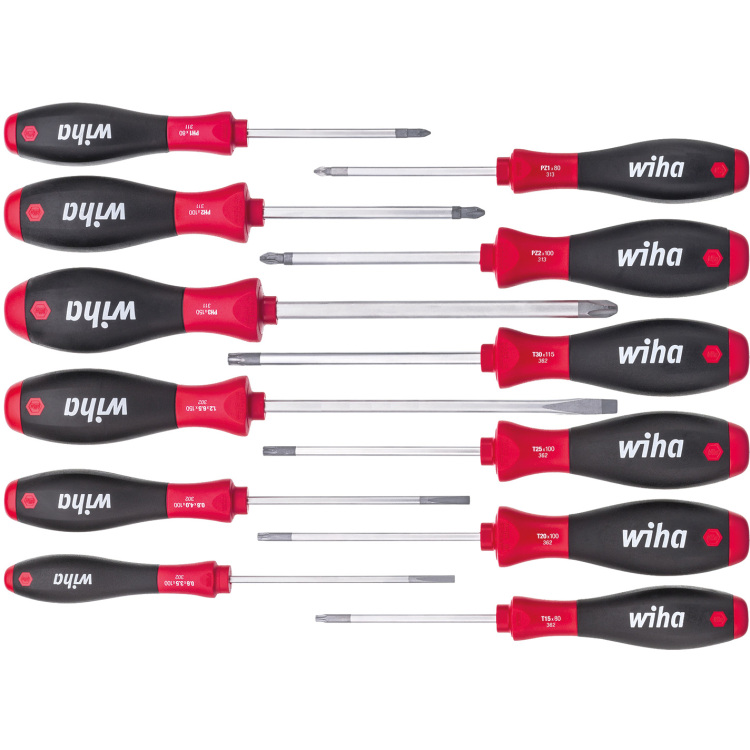 Wiha Schroevendraaierset SoftFinish 41002 schroevendraaier