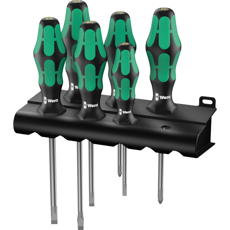 Wera 334/6 Schroevendraaierset Kraftform Plus schroevendraaier 6-delig