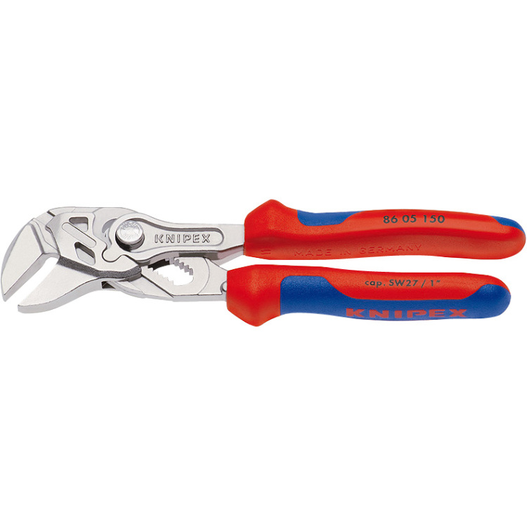 KNIPEX Mini-sleuteltang 8605150 tang Gladde grijpvlakken, Doorgestoken scharnier