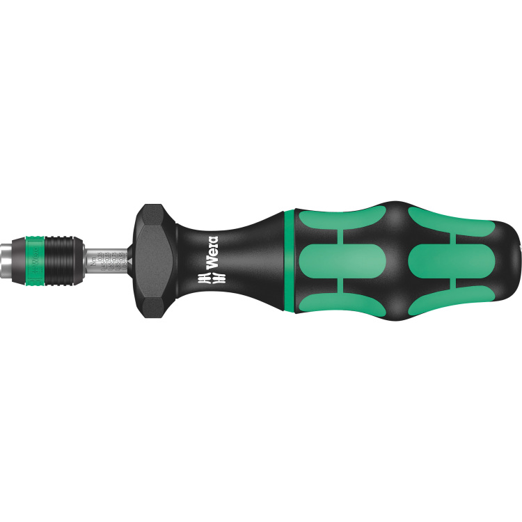 Wera Serie 7400 Kraftform instelbare momentschroevendraaier draaimomentsleutel 0.3 tot 1.2 Nm, met Rapidaptor snelwisselhouder