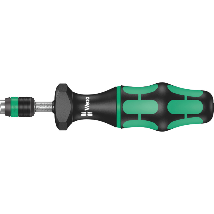 Wera Serie 7400 Kraftform instelbare momentschroevendraaier draaimomentsleutel 1.2 tot 3.0 Nm, met Rapidaptor snelwisselhouder