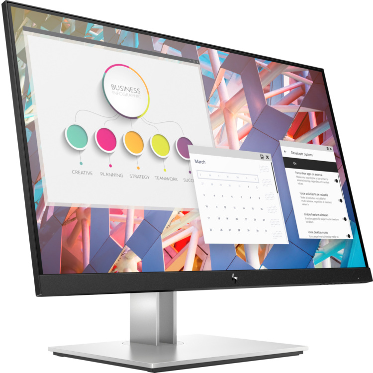 HP E24 G4 ledmonitor HDMI, DisplayPort, VGA, 4x USB-A 3.2 (5 Gbit/s), USB-B