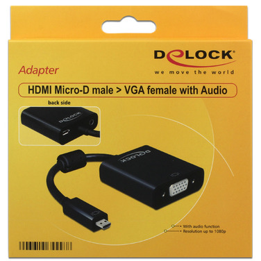 DeLOCK Micro-HDMI naar VGA adapter 0,17 meter