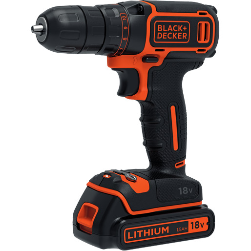 BLACK+DECKER Accu schroefboormachine BDCDC18 schroeftol Accu en oplader inbegrepen