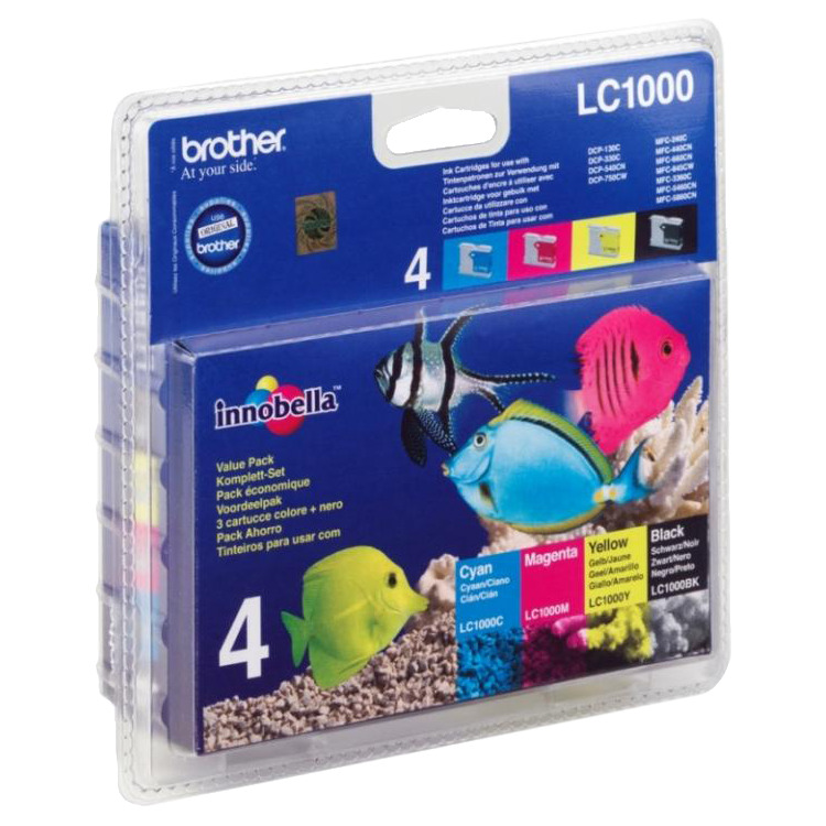 Brother Inkt - LC1000VALBP inkt valuePack, 4-kleurig
