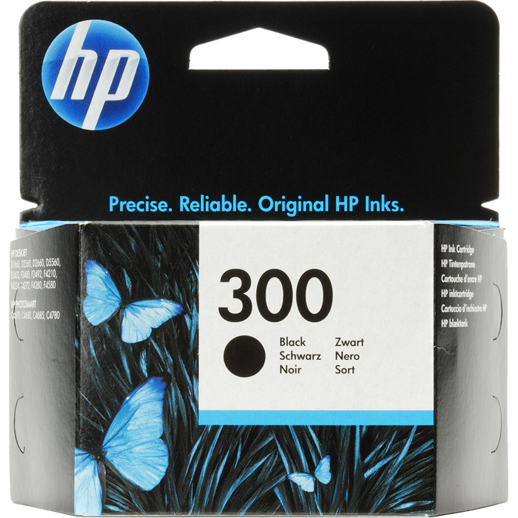 HP 300 Inktcartridge inkt CC640EE, Zwart