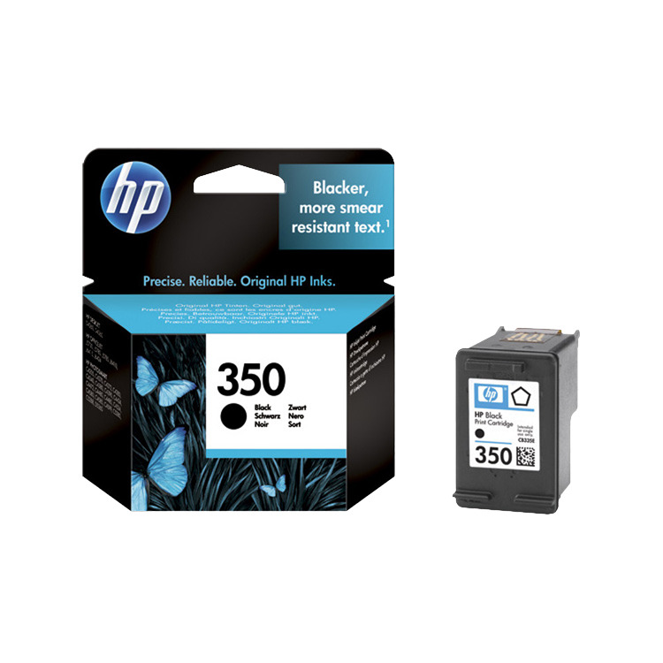HP 350 Inktcartridge inkt CB335E, Zwart