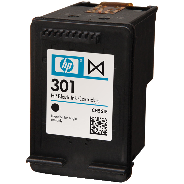 HP 301 Inktcartridge inkt CH561EE, Zwart