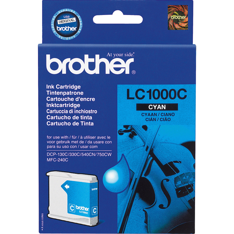 Brother Inkt - LC-1000C inkt Cyaan