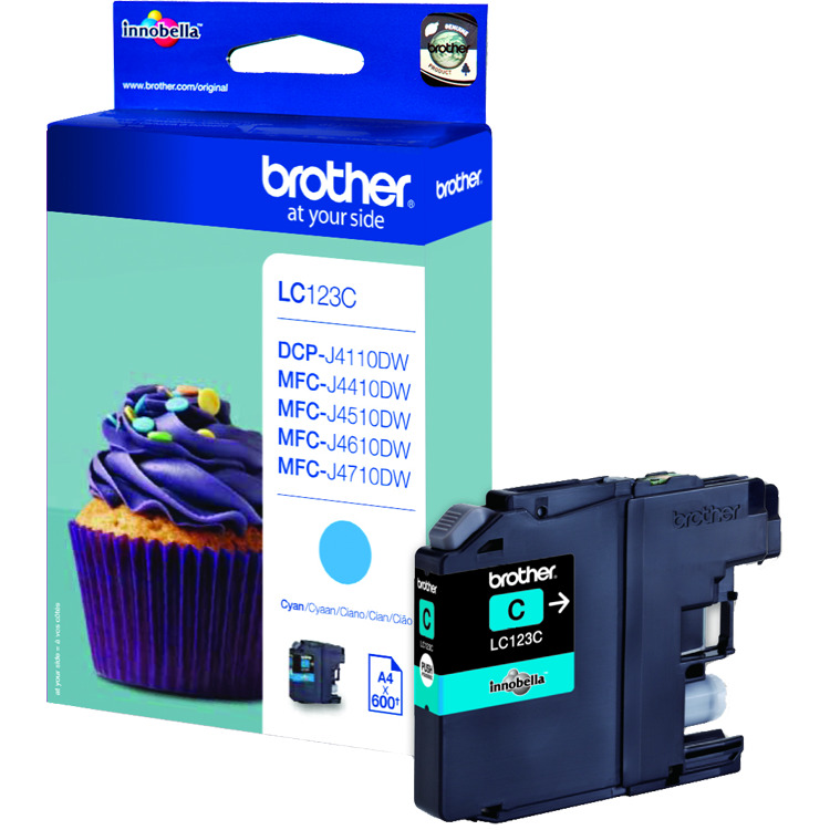 Brother Inkt LC-123C inkt Cyaan