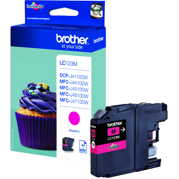 Brother Inkt LC-123M inkt Magenta