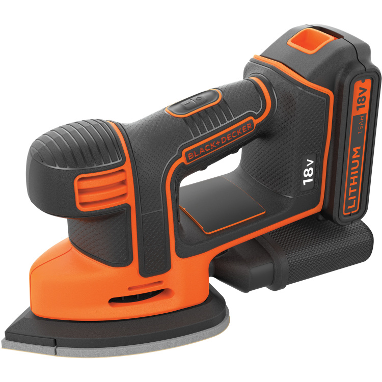 BLACK+DECKER Mouse Detail accu deltaschuurmachine BDCDS18 deltaschuurmachine Accu en oplader inbegrepen