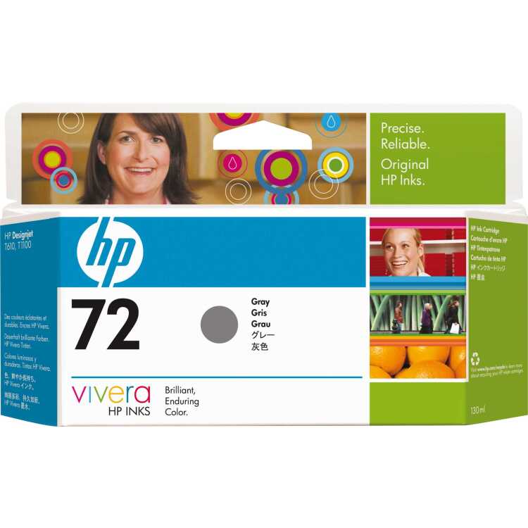 HP 72 Inktcartridge inkt C9374A, Grijs