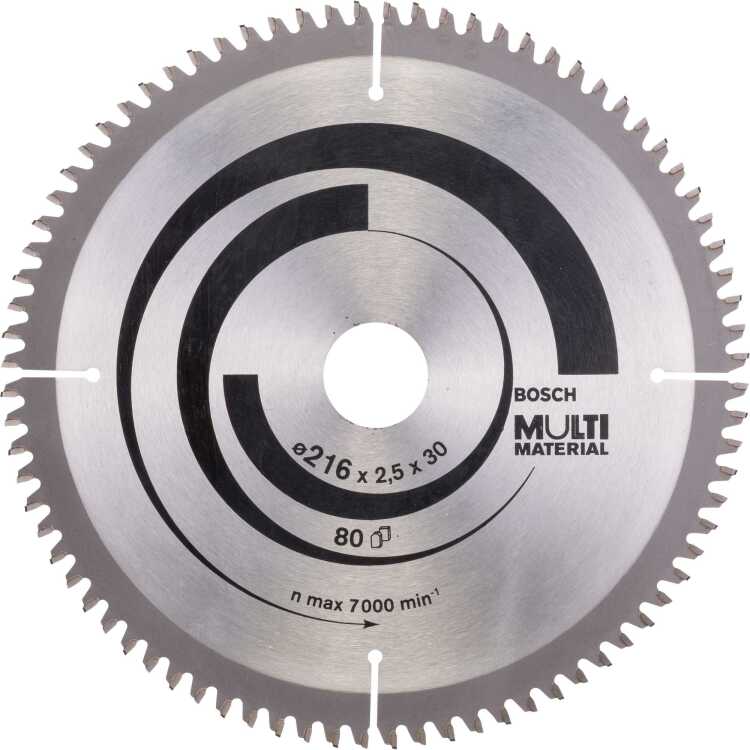 Bosch Cirkelzaagblad Multi Material, 216 mm zaagblad