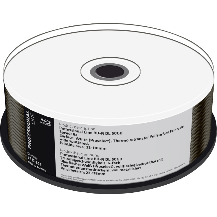 MediaRange MRPL404 Professional Line BD-R Dual Layer 50GB blu-ray media