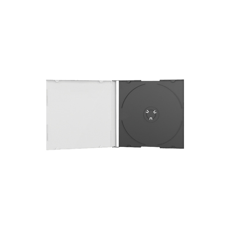 MediaRange Jewelcase Single black tray sleeve 100 stuks