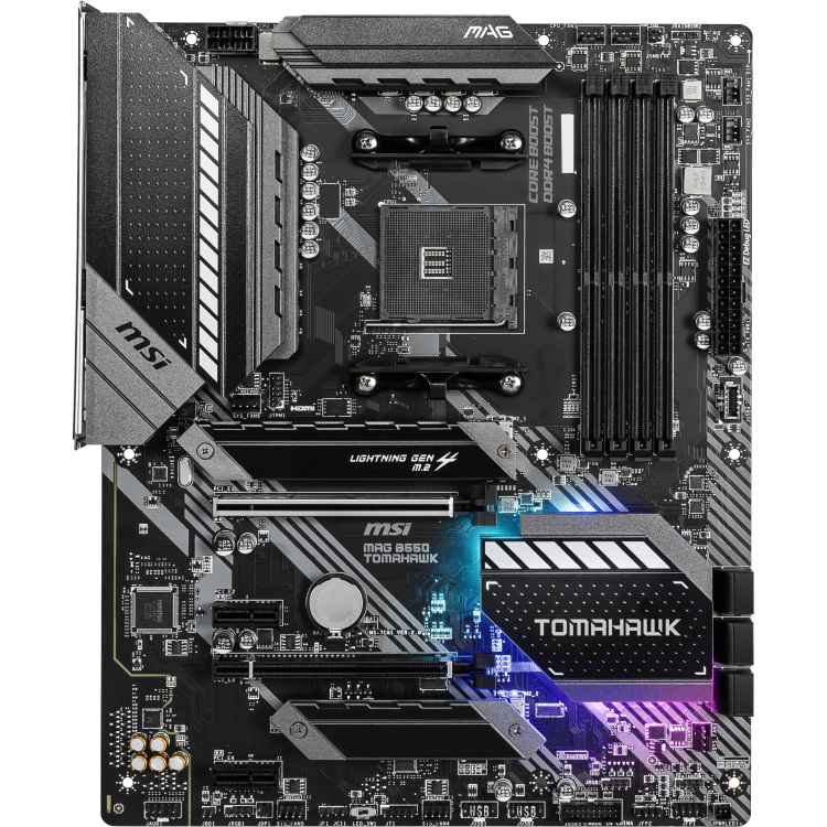 MSI MAG B550 TOMAHAWK moederbord RAID, 2x Gb-LAN, Sound, ATX