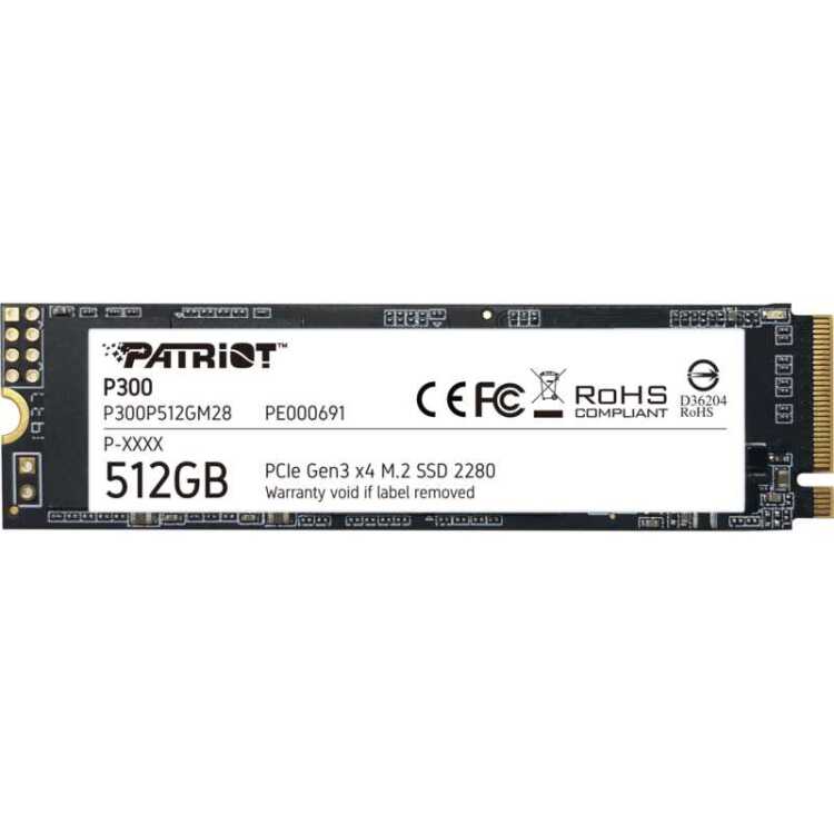 Patriot P300 512 GB ssd P300P512GM28, PCIe 3.0 x4, M.2 2280
