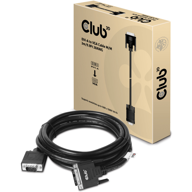 Club 3D DVI-A naar VGA kabel kabel 3 meter