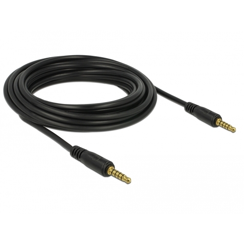 DeLOCK Stereo Jack 3,5 mm 5-Pin (male) > 3,5 mm 5-Pin (male) kabel 5 meter