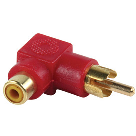 Diverse Valueline Stereo-Audio-Adapter 90° Haaks RCA Male - RCA Female adapter