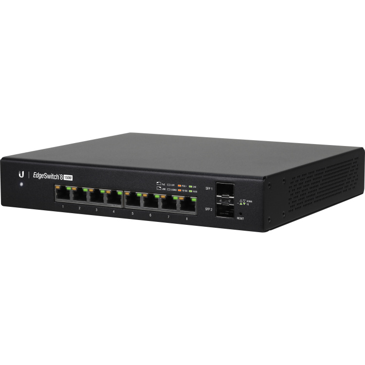 Ubiquiti EdgeSwitch 8-poort 150 Watt switch ES-8-150W