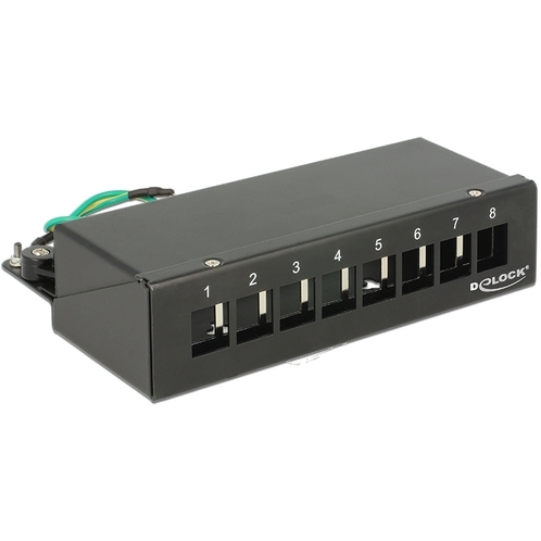 DeLOCK Keystone Desktop Patch Panel 8 Port patchpaneel 43338