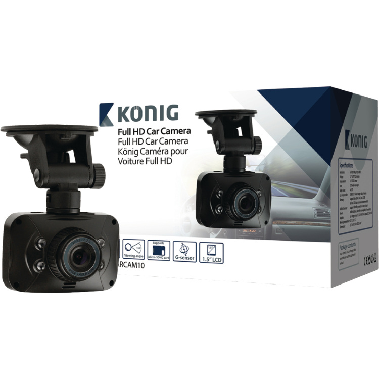 Konig 1.5" Dashboard-Camera dashcam USB