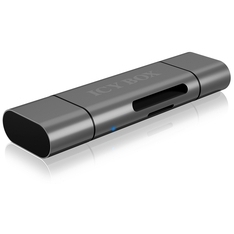 ICY BOX IB-CR200-C Externe cardreader met multi-USB connector kaartlezer