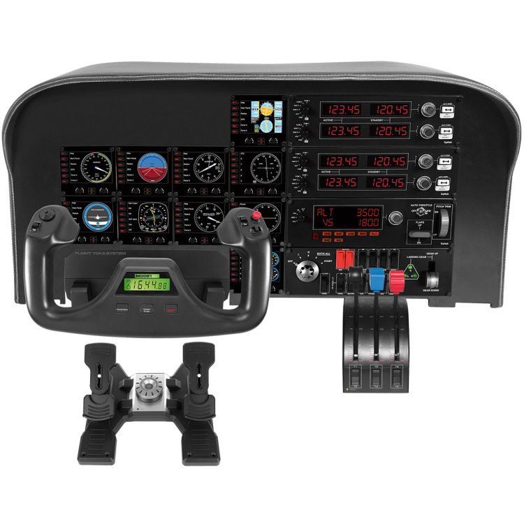Logitech Saitek Pro Flight Rudder Pedals for PC pedalen