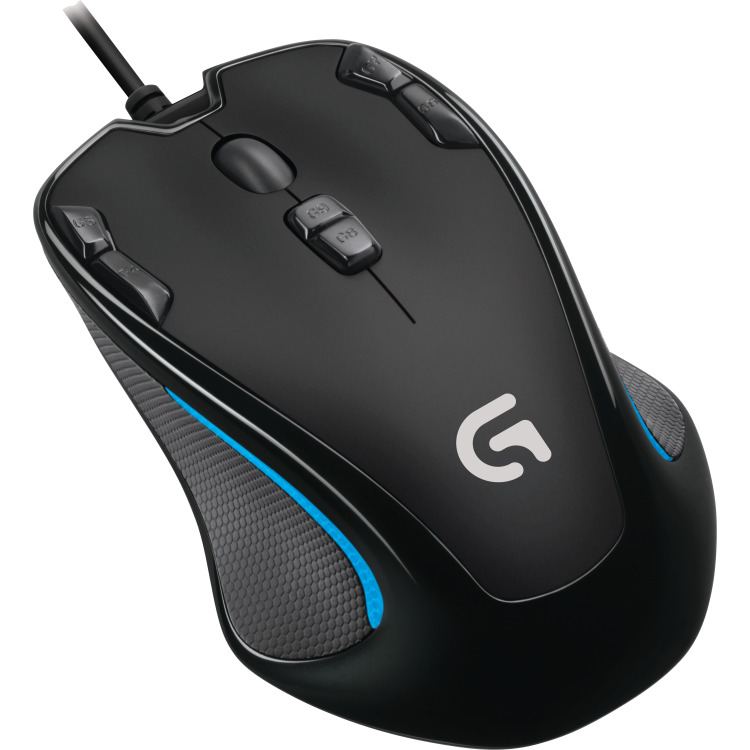 Logitech G300s gaming muis 200 - 2500 dpi, Meerkleurige verlichting