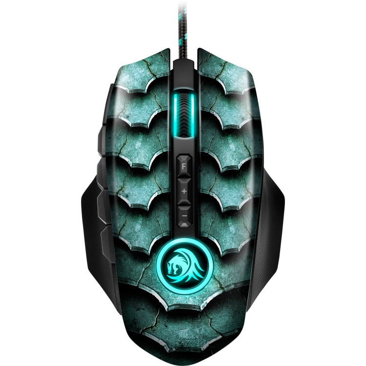 Sharkoon Drakonia II gaming muis PixArt 3360, 100 - 15000 dpi, RGB led