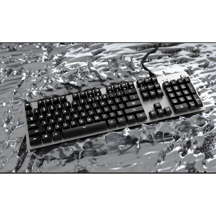 Logitech G413 Silver Mechanical Gaming Keyboard gaming toetsenbord witte leds