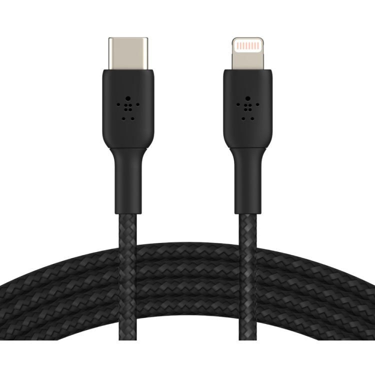 Belkin BOOSTCHARGE gevlochten USB-C naar Lightning kabel kabel 1 meter