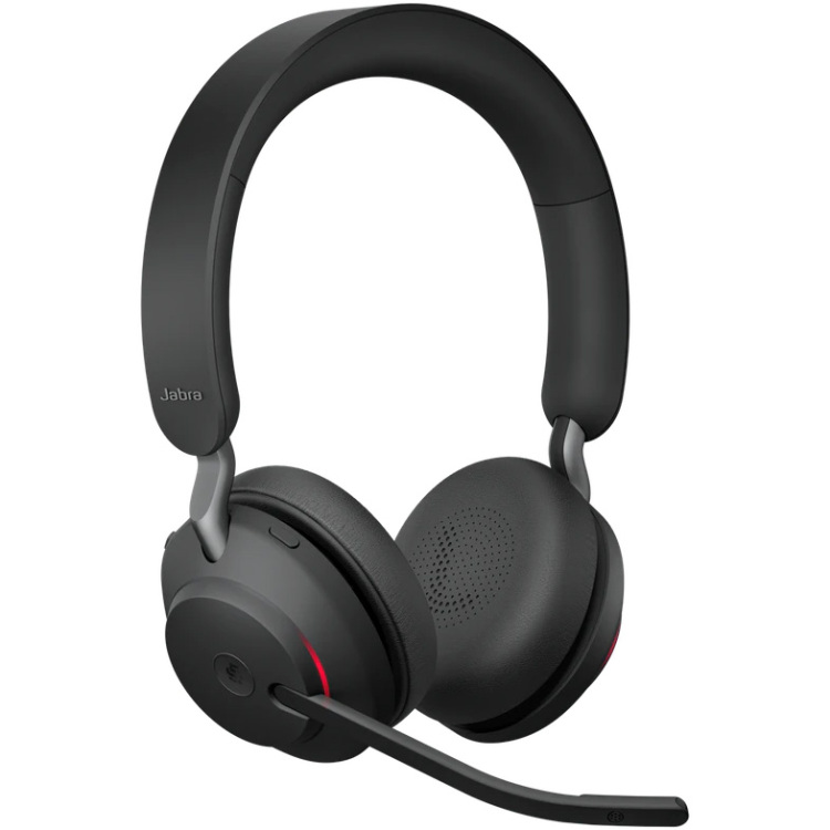 Jabra Evolve2 65, MS Stereo headset Microsoft Teams, Bluetooth, Inclusief laadstation