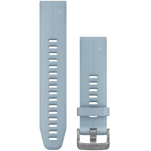 Garmin QuickFit 20 horlogebandje - Zeeschuimblauw silicone horlogeband