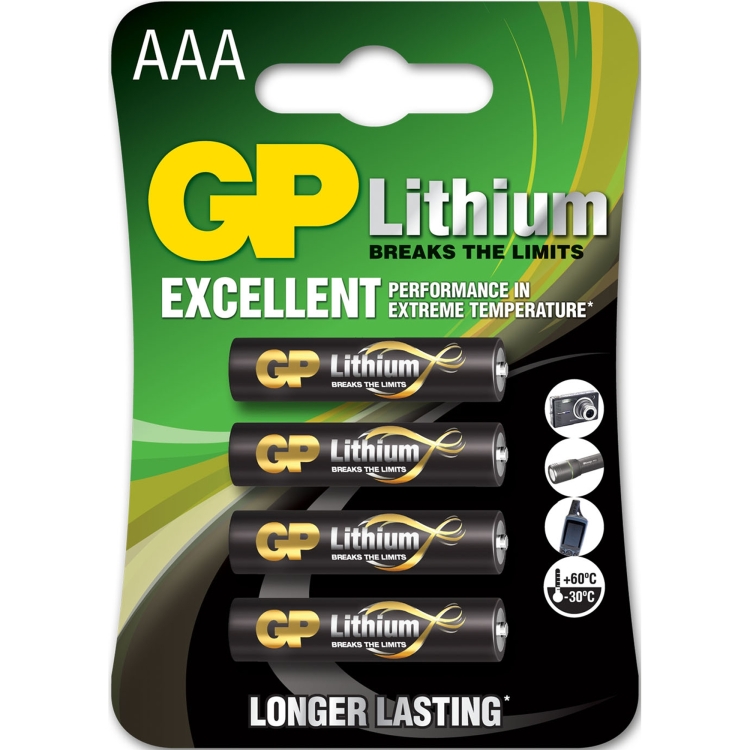 GP Batteries Primary Lithium AAA - 4 batterijen batterij