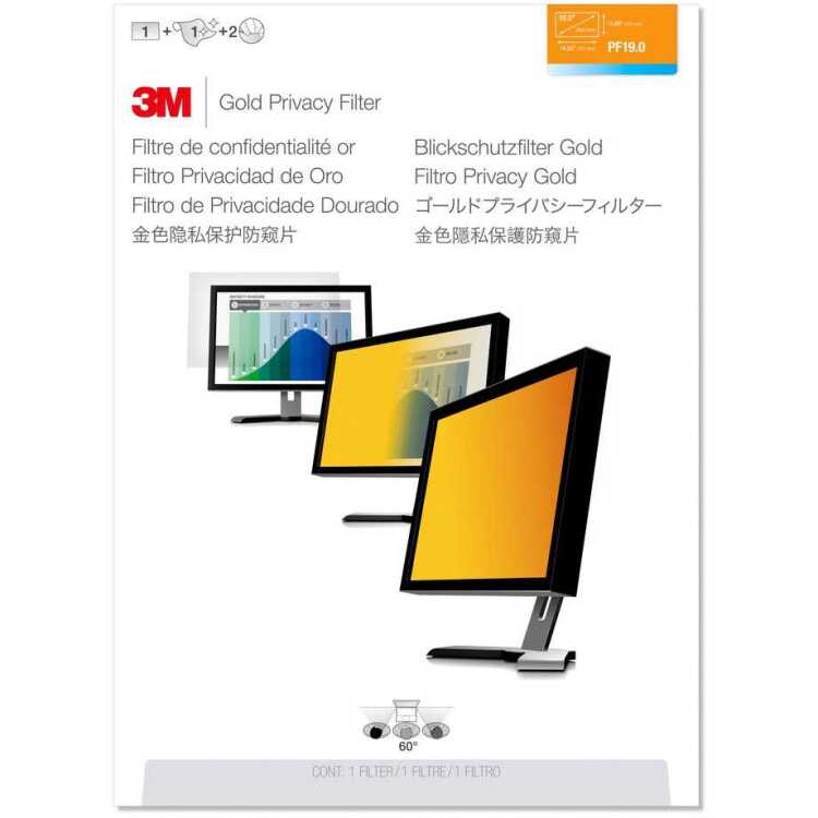3M Privacyfilter Gold inkijkbeveiliging 19" standaardmonitor (5: 4)