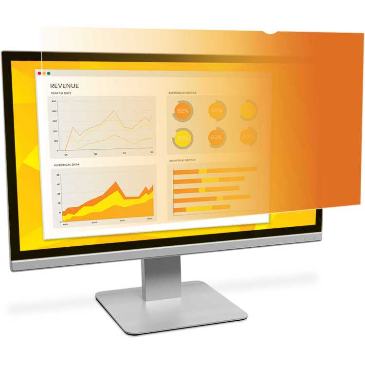 3M Gold Privacyfilter voor 20-inch breedbeeldmonitor inkijkbeveiliging
