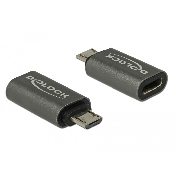 DeLOCK Adapter USB 2.0 Micro-B male to USB Type-C 2.0 female adapter