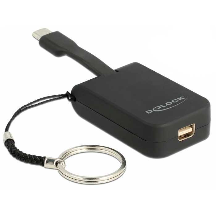 DeLOCK USB-C > mini-DisplayPort adapter sleutelhanger adapter 4K 60Hz