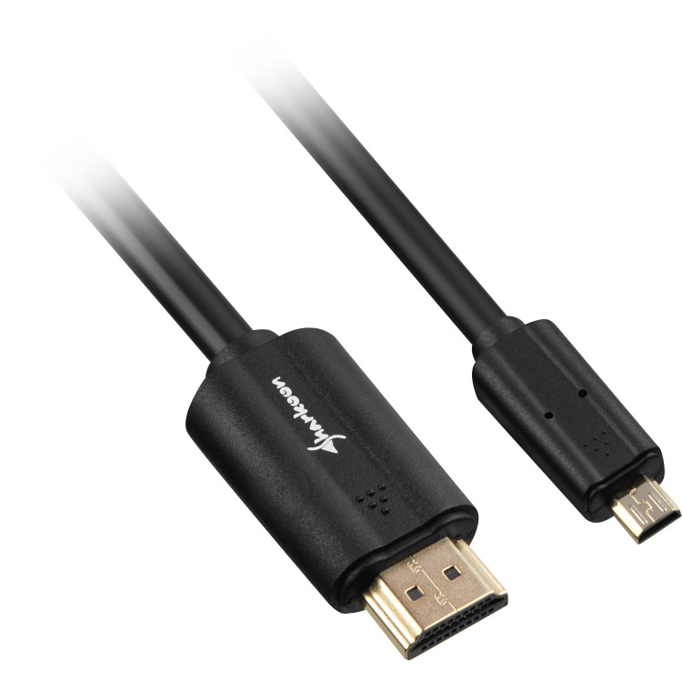 Sharkoon HDMI > micro-HDMI 2.0 kabel 1 meter, 4K