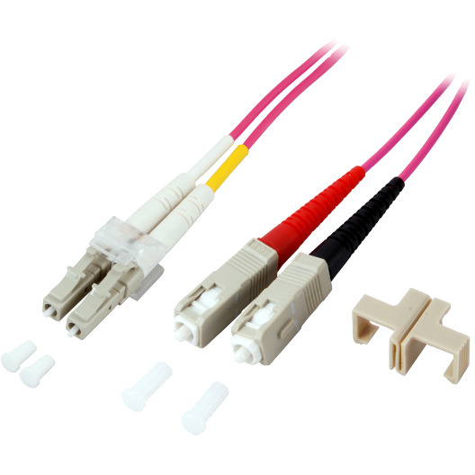 Diverse Glasvezel LC/SC 50/125µ OM4 LSZH kabel 7,5 meter