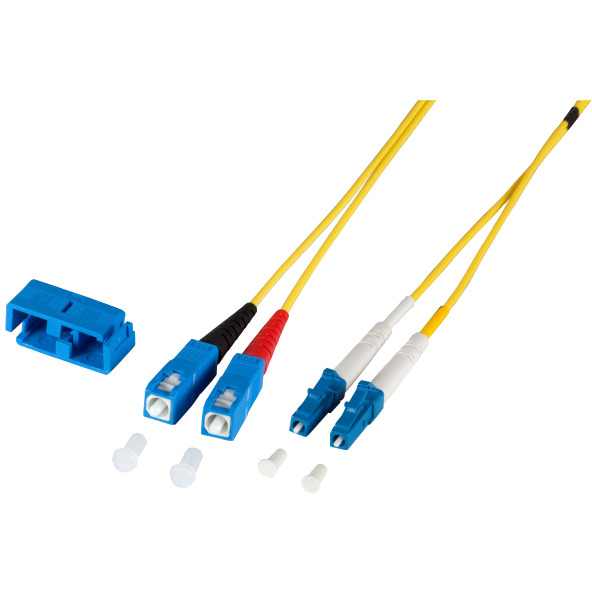 Diverse Duplex Jumper LC/SC 9/125µ OS2 LSZH kabel 7,5 meter